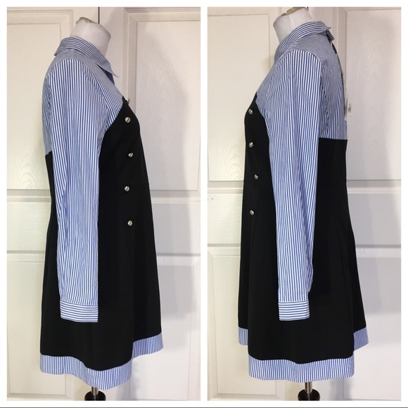 NWT! AdoreWe Queen Mulock Shirt Collar dress - Picture 4 of 9